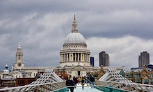 View St. Paul's Cathedral from the Millennium Footbridge
